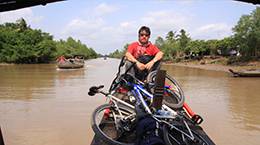 Biking in Mekong delta 
